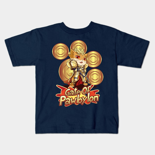 Gate Of Pawbylon Kids T-Shirt by dewanata_18